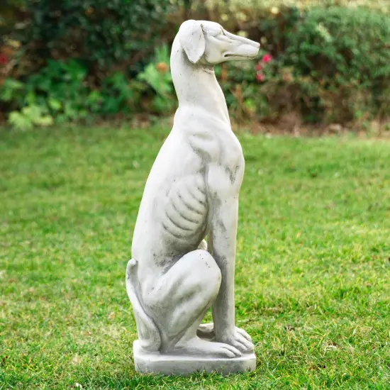 Set of 2 32''H MGO Sitting Dog Garden Statue {5}