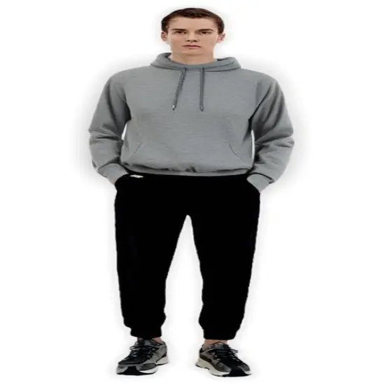 Gildan&reg; DryBlend Crew Neck Long Sleeve Hooded Sweatshirt Sport grey {1}