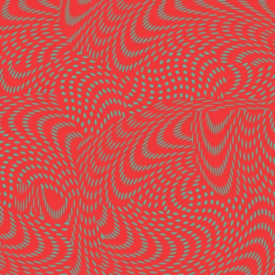 Red Dot Waves Gift Wrap {3}