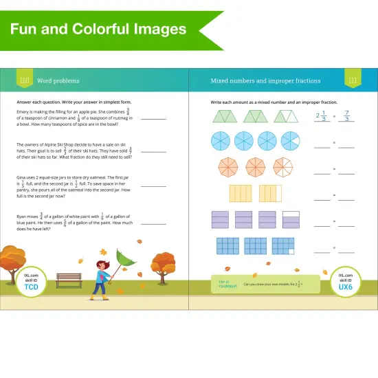 The IXL Ultimate 5th Grade Math Workbook, Activity Book for Kids Ages 10-11 Covering Multiplication, Division, Fractions, Decimals, Geometry, and More Mathematics {4}