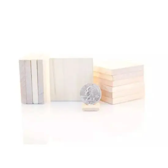 Kitcheniva 25 Pcs 2" Wood Squares Wood Tiles Scrabble Tiles DIY Crafts {3}