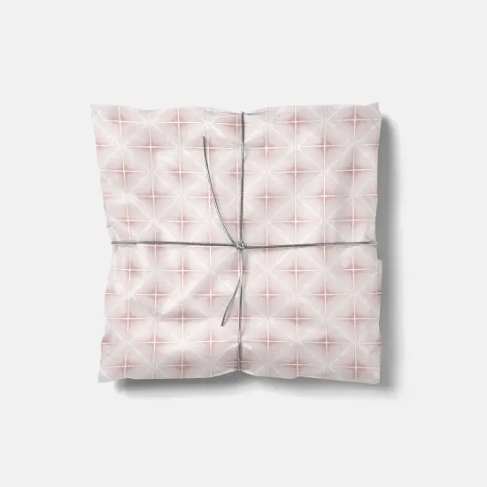 Fine Line Deco Pink Wrapping Paper {1}
