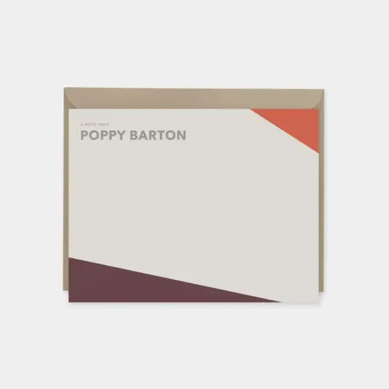 Color Block Note Cards XIV {1}