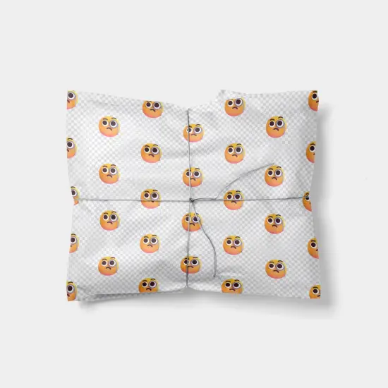 Monocle Face Emoji Gift Wrap {1}