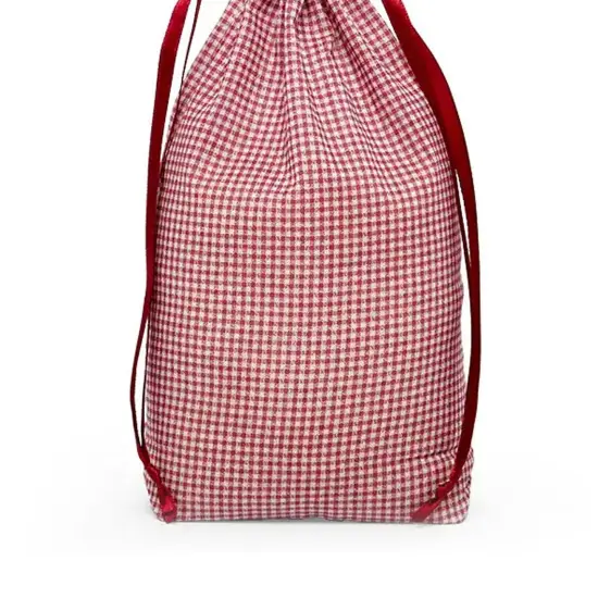 Durable Gingham Cotton Bag 5 5/8" x 1 5/8" x 10 3/8" {6}