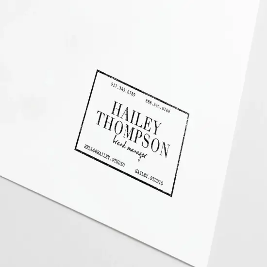 Business Card Stamp No. 8 {3}