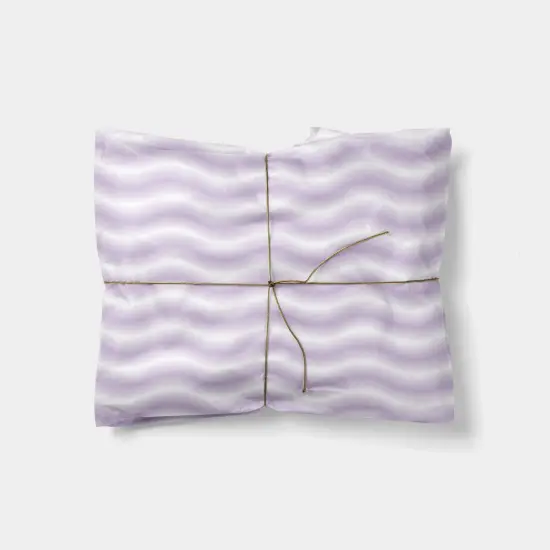 Lavender Gradient Waves Gift Wrap {1}
