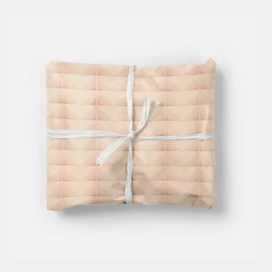 Fine Line Deco Pink and Peach Gift Wrap {1}