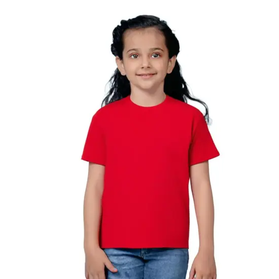 Gildan&reg; Heavy Cotton Crewneck Short Sleeve Youth T-Shirt - 5000B Red {1}