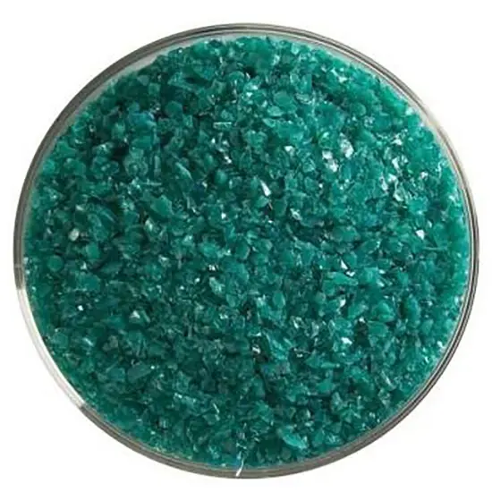 Bullseye Glass Frit Teal Green Opal 5oz.Jar 90coe {1}