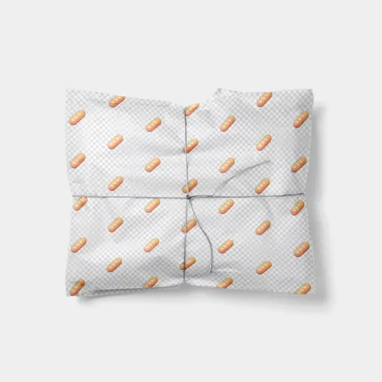 French Bread Emoji Gift Wrap {1}