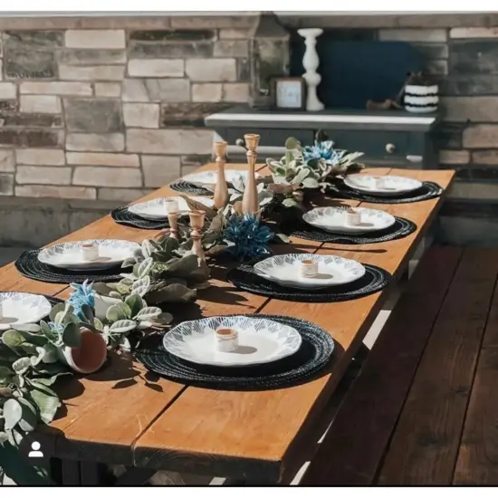 Kitcheniva 5 Set Wooden Paired Candlesticks Maple Wood Home Decor {4}