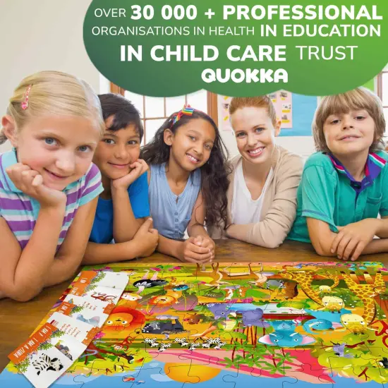 70 Pcs Search and Find Riddle Puzzles with Cards for Kids | Africa {6}