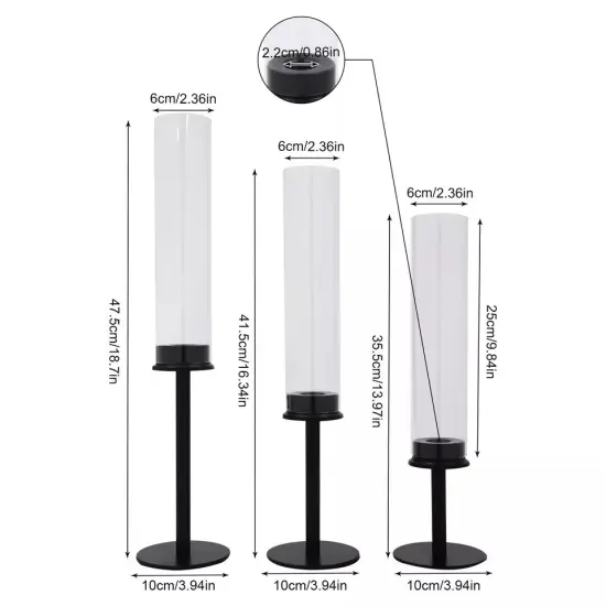 Candle Holder Metal Wind Proof Candle Stand For Wedding Christmas Decorative {3}