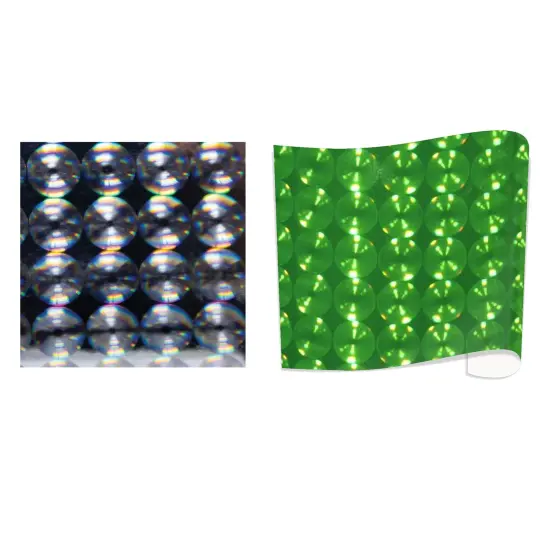 Creative Vinyl - Fantasy Holo Bubbles Film 24" 43 Green Bubbles {5}