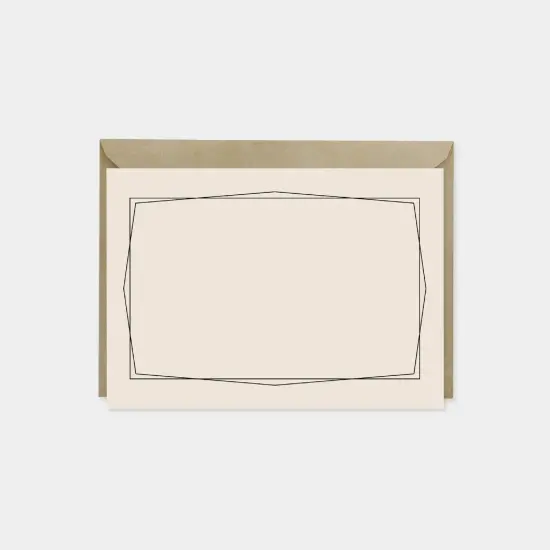 Geowire Peach Border Note Cards {1}