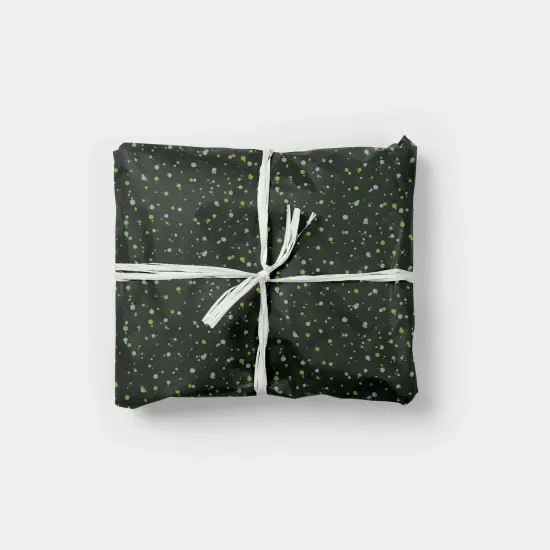 Green Ink Splot Gift Wrap {1}