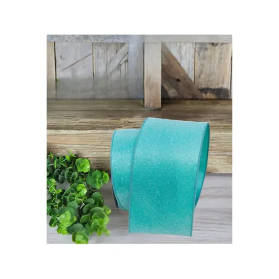 4" Sugar Candy Ribbon: Teal (10 Yards) {4}