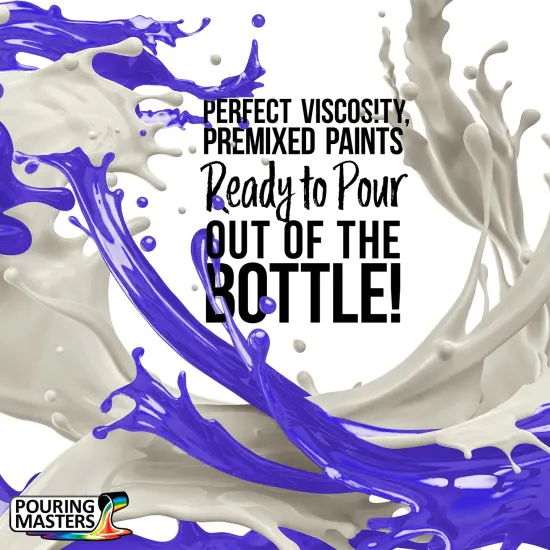 Pouring Masters Wild Purple Iridescent Special Effects Acrylic Pouring Paint - Premium 8-Ounce Pre-Mixed Fluid Acrylic Paint - Fluid Art Supplies for Canvas, Wood, Paper, Tile & Rocks {2}