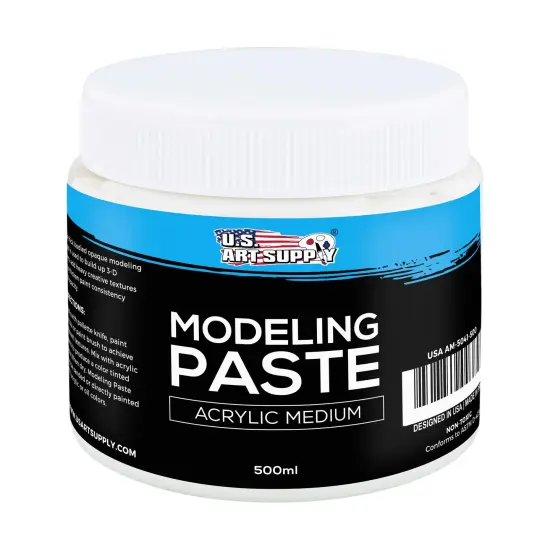 Acrylic Modeling Paste - 16.9oz (500ml) Lightweight, Flexible, Mixable, Sandable, and Archival-Safe {1}