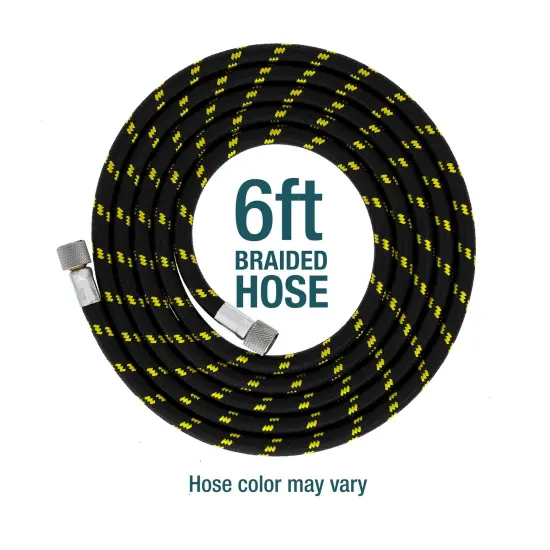 HI-FLOW All-Purpose Precision Dual-Action Siphon Feed Airbrush Set with Twin Cylinder Piston Airbrush Compressor with Air Storage Tank {5}