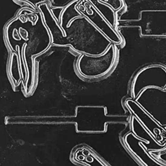 Large Hopping Bunny Lolly Chocolate Mold for Easter Treats {3}