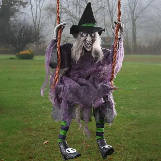 Swinging Witch 36" Halloween Decoration {3}