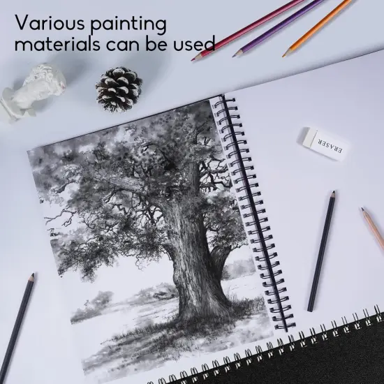 9"x12" Double-Sided Hardbound Sketchbook {5}