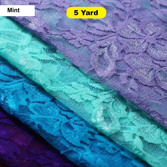 Jasmine Stretch Lace Purple {6}