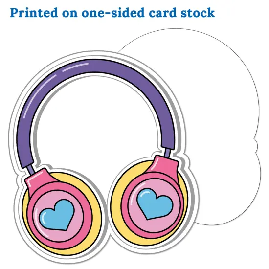 Happily Ever Elementary Retro Remix 36-Piece Groovy Bulletin Board Decorations, Vintage Headphone, Retro Cassette Tapes, Camera, Telephone, Roller Skates 70s, 80s, 90s Party and Classroom Decor {4}