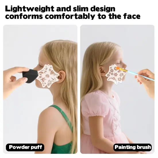 16 + 22 Pcs Face Paint Stencils Set {4}