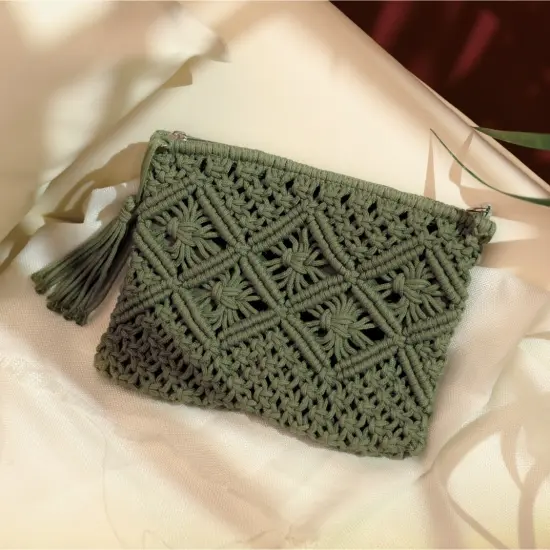 John Bead Macrame Craft DIY Kit Handmade Clutch {2}