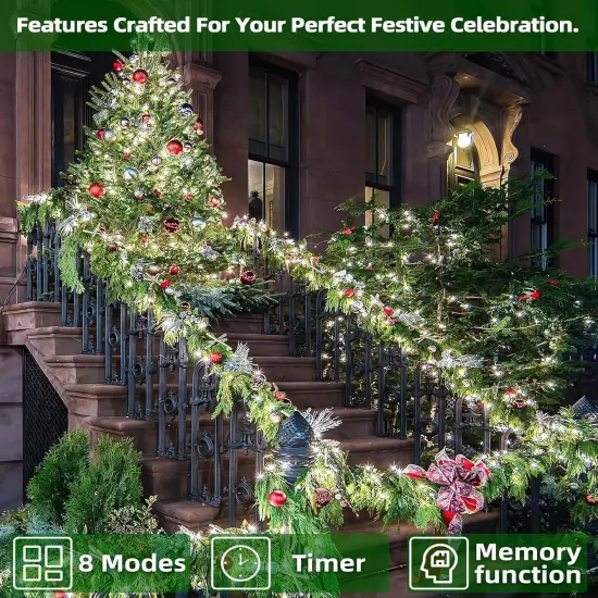 1500 LED Chrstmas String Lights - 492FT (Cool White) {3}