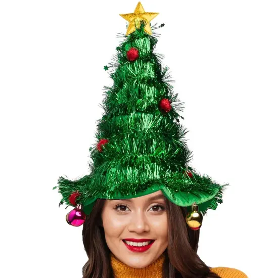 Simply Genius Christmas Tree Hat (3 Pack): Humorous 18&rdquo; Decorated Christmas Tree Hat, Festive Holiday Decor {2}