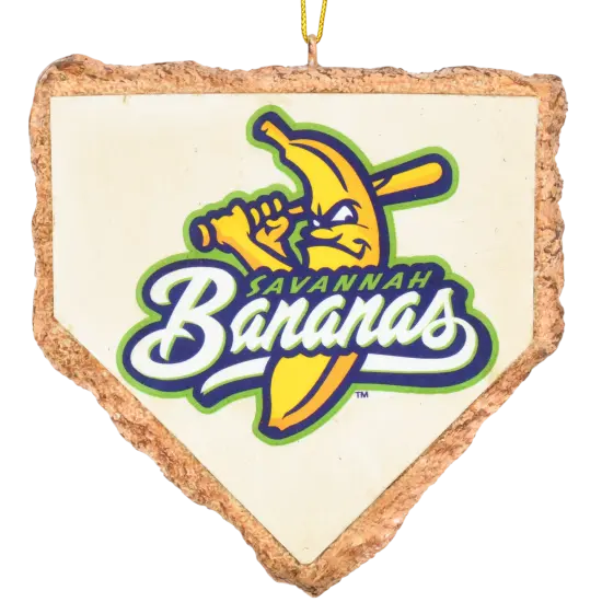 Tree Buddees x Savannah Bananas Home Plate Official Banana Ball Ornament - Limited Edition {1}