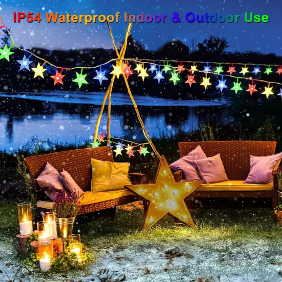 Christmas Star String Lights {4}