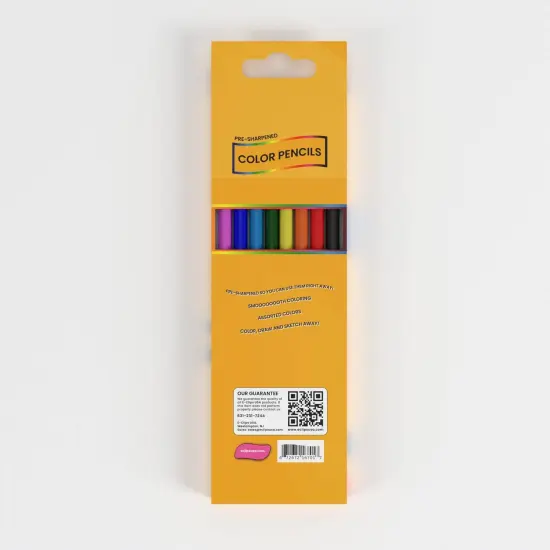 Colored Pencils, Pre-sharpened, 8-Count &ndash; 80 Packs {4}