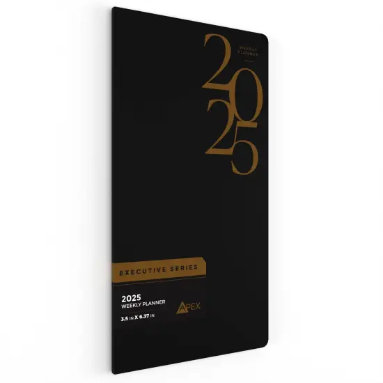 2025 Weekly Planner Leatherette 3.5x6.37 &ndash; 48 Count {3}