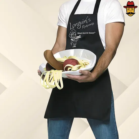 Linguini and Meatballs Apron Adult Costume Funny Pasta Food Outfit Halloween Party Accessory {6}