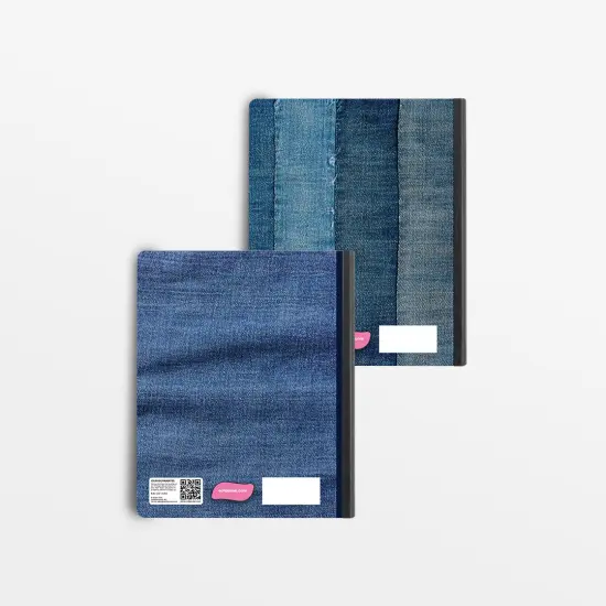 Denim Wide-Ruled Composition Notebooks, Assorted &ndash; 48 units {2}