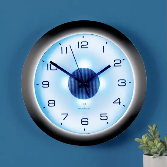 Collections Etc Split-second Precision Atomic Wall Clock With Light {4}