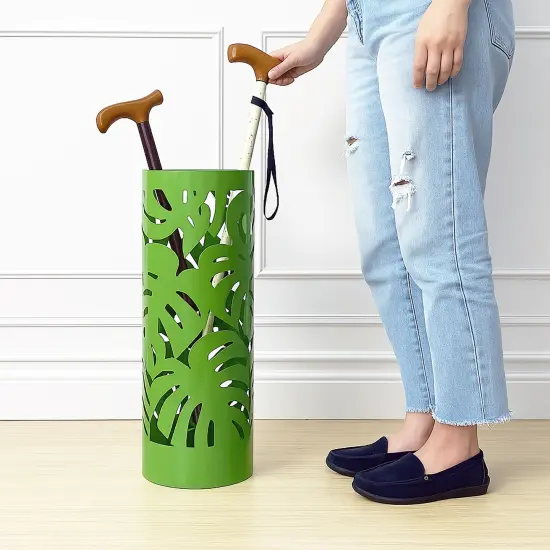 Mango Steam Round Leaf Umbrella Stand, Green {5}