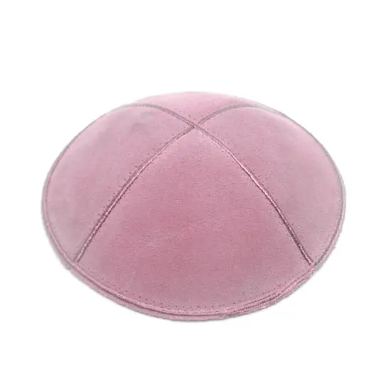 Kippah Pink Suede {1}