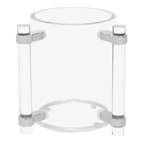 Lucite Wash Cup with Elegant Handles Gold {3}