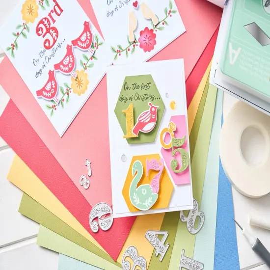 Sizzix A6 Layered Stencils 4/Pkg By Catherine Pooler-Folk Tree {4}