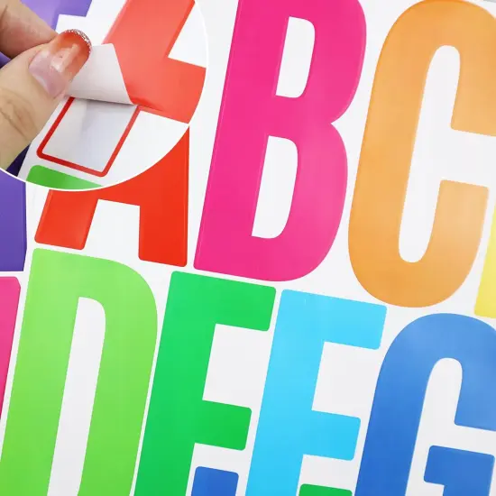 18 Sheets Letter Number Stickers {3}