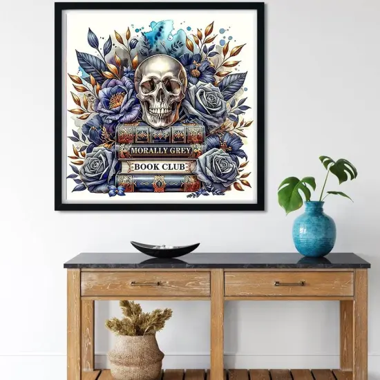 5D Book Skull Diamond Painting Kits for Adults {2}