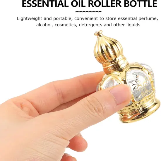 2 Pcs Catholic Glass Water Bottles - 10ml {4}