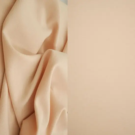 1 Yard Lenox Crepe Solid Woven Fabric Stretch Textured Drapery Upholstery 57/58" Width ROSE LT {7}