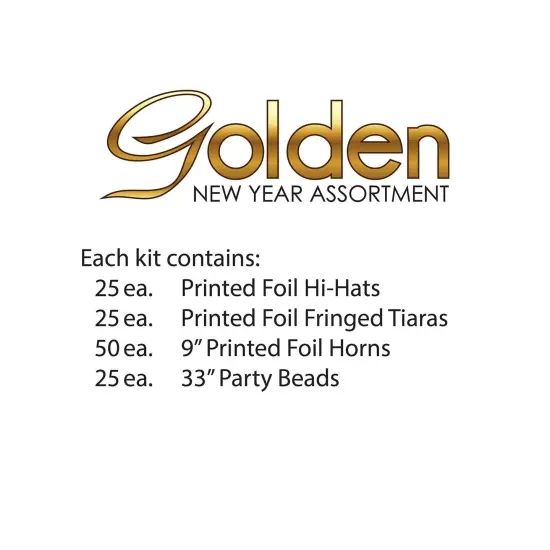 Golden New Year Party Kit for 50 {2}